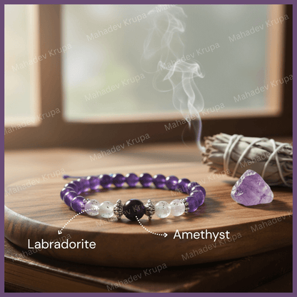 Amethyst & Labradorite Bracelet