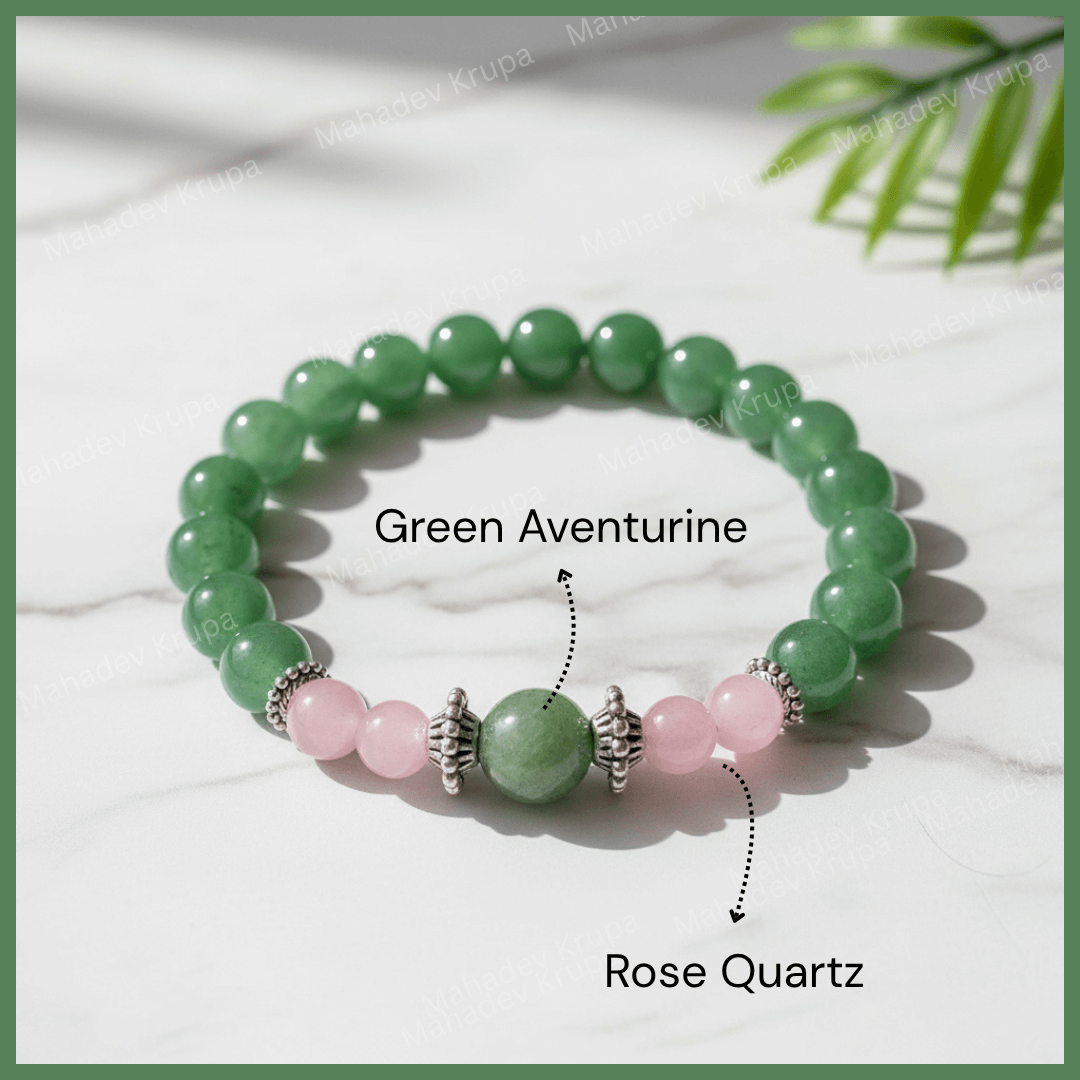 Aventurine & Rose Quartz Bracelet