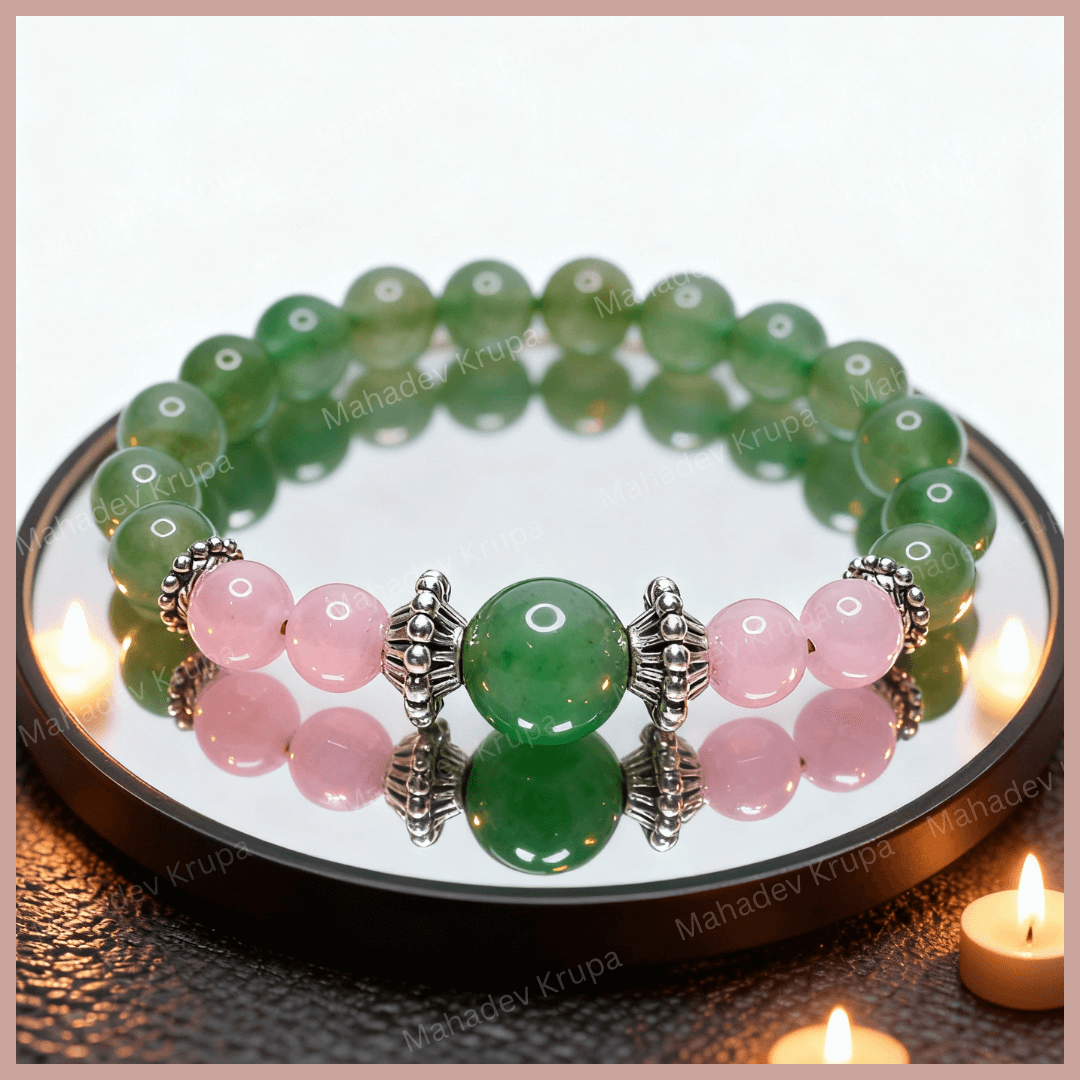 Aventurine & Rose Quartz Bracelet