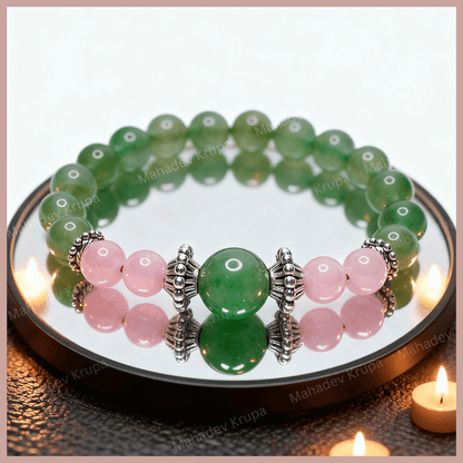 Aventurine & Rose Quartz Bracelet