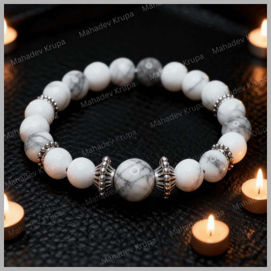 Howlite and Selenite Bracelet