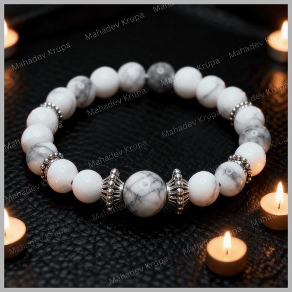 Howlite and Selenite Bracelet