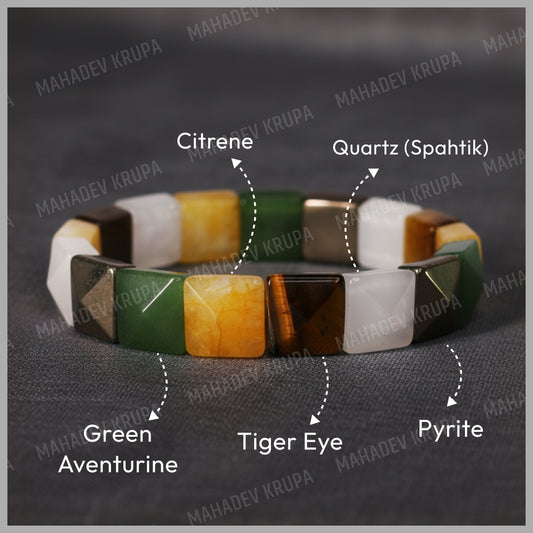 Cubical Money Magnet Bracelet – Wealth, Positivity & Divine Balance