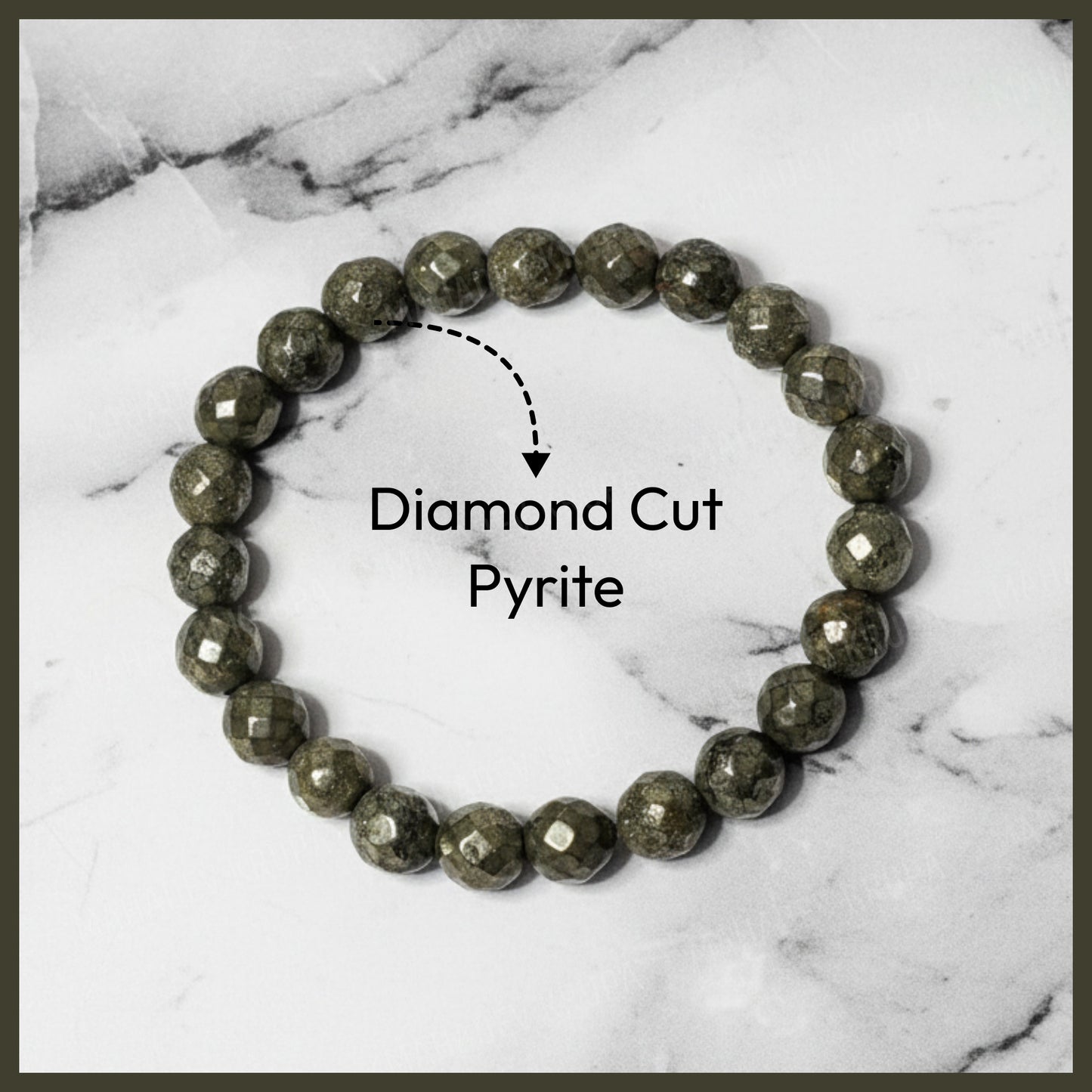Diamond Cut Pyrite Bracelet – Wealth, Confidence & Protection
