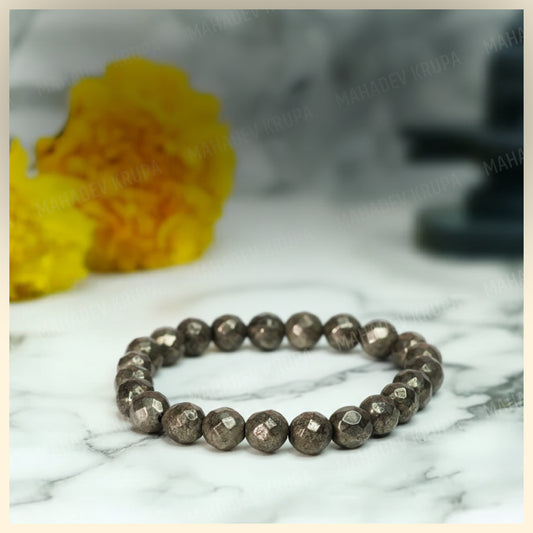 Diamond Cut Pyrite Bracelet – Wealth, Confidence & Protection