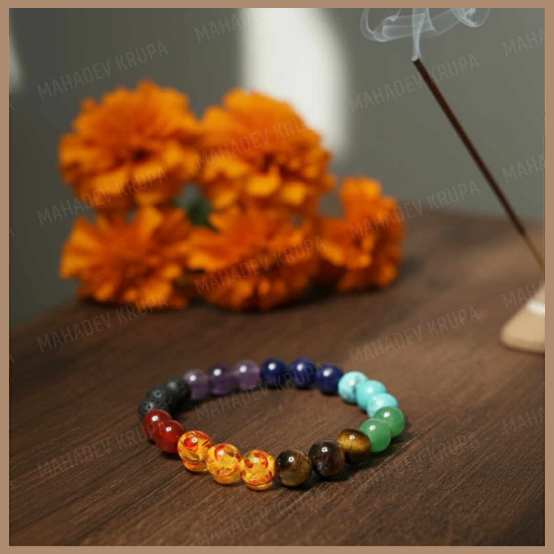 Full 7 Chakra Bracelet – Balance, Energy & Positivity | Crafted in Ujjain