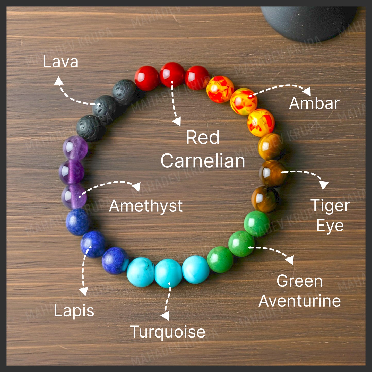Full 7 Chakra Bracelet – Balance, Energy & Positivity | Crafted in Ujjain
